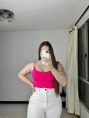 Blusa Corta Tiras Cordon Resorte