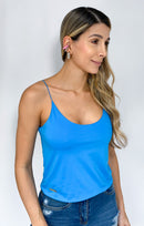Blusa Corta Tiras Cordon Resorte