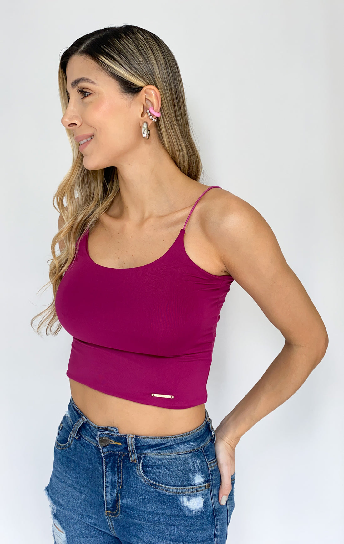 Blusa Corta Tiras Cordon Resorte