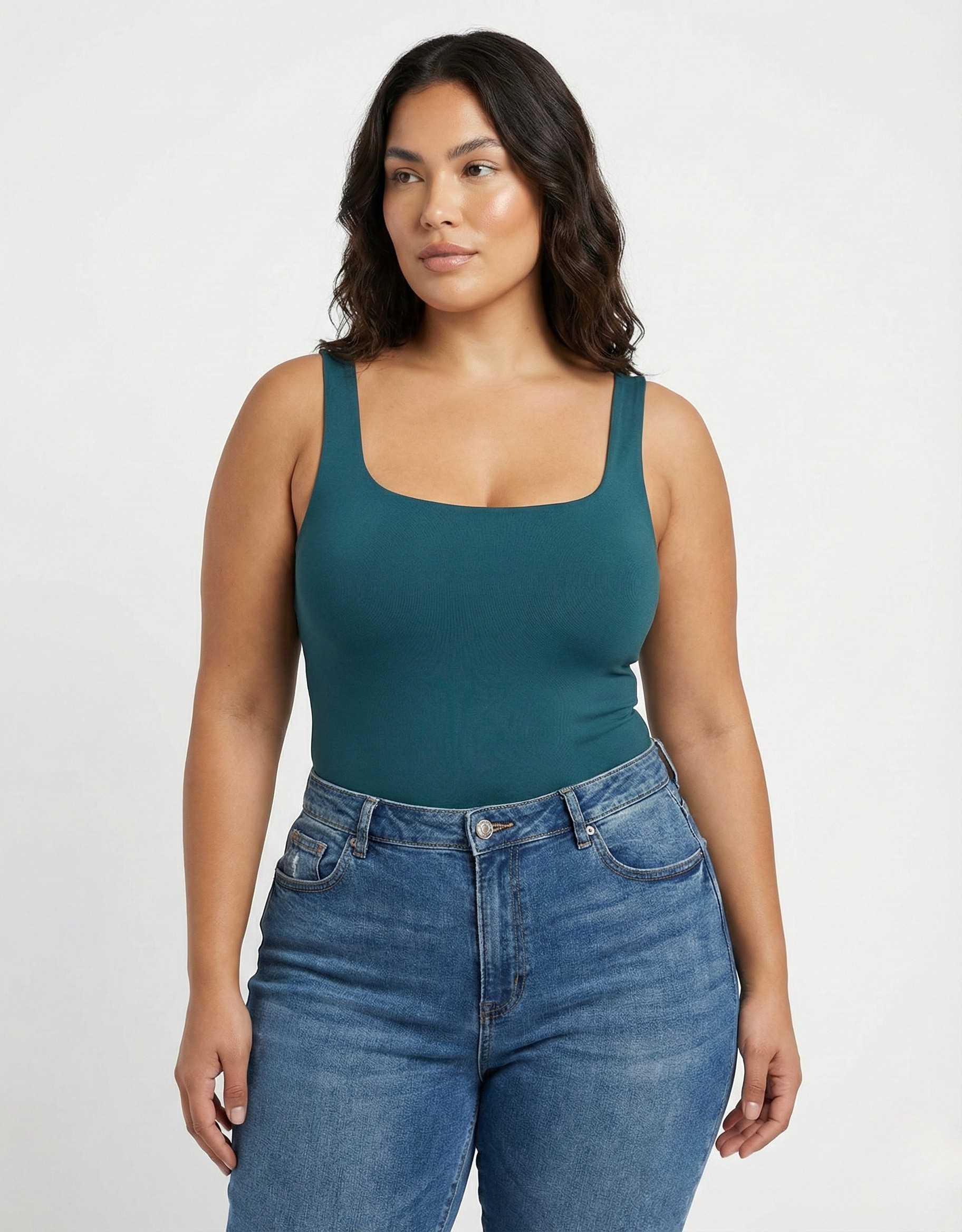 Body Manga Sisa Escote Cuadrado Amorela