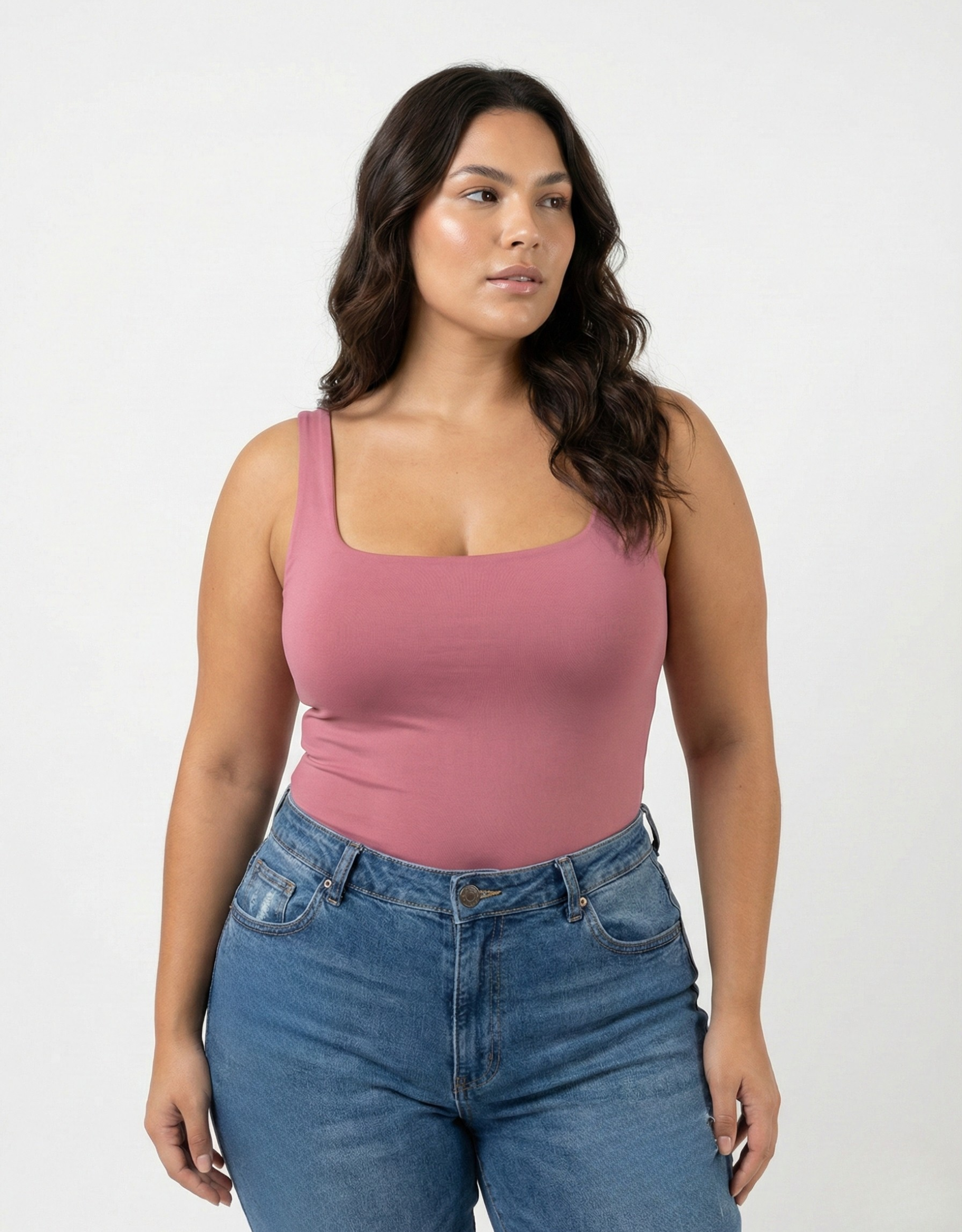 Body Manga Sisa Escote Cuadrado Amorela