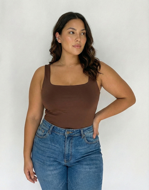 Body Manga Sisa Escote Cuadrado Amorela