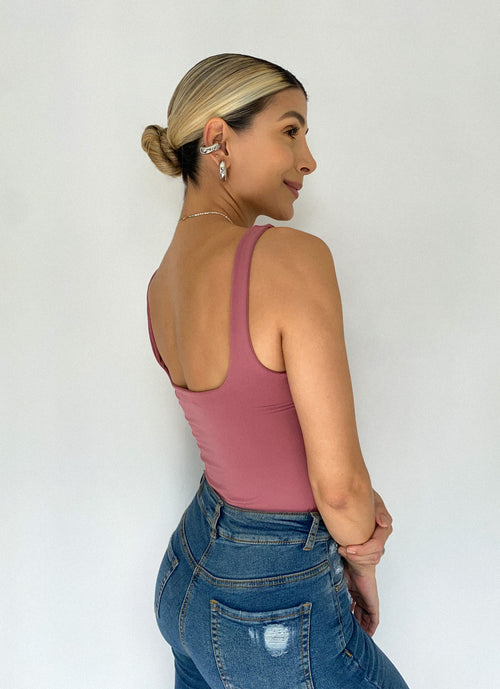 Body Manga Sisa Escote Cuadrado Amorela