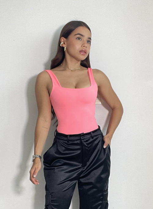 Body Manga Sisa Escote Cuadrado Amorela