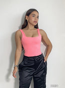 Body Manga Sisa Escote Cuadrado Amorela