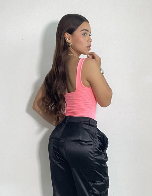 Body Manga Sisa Escote Cuadrado Amorela