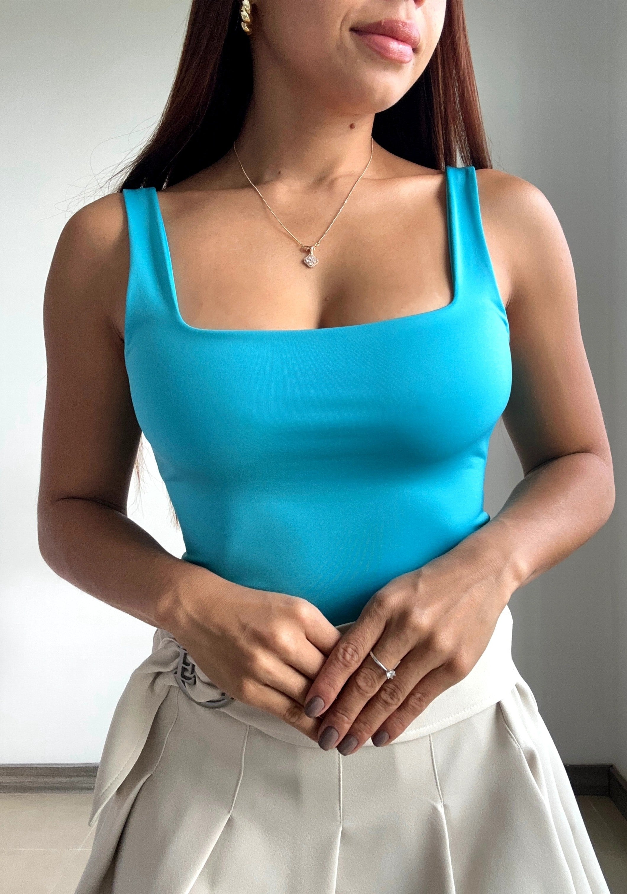 Body Manga Sisa Escote Cuadrado Amorela