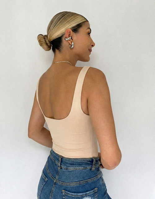 Body Manga Sisa Escote Cuadrado Amorela