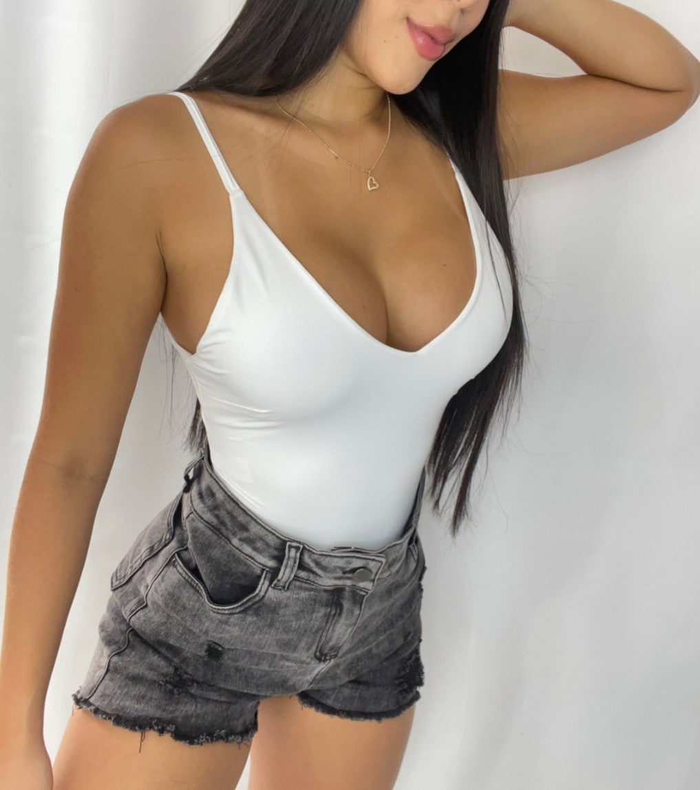 Body Lycrado Tiras Solo Fondo