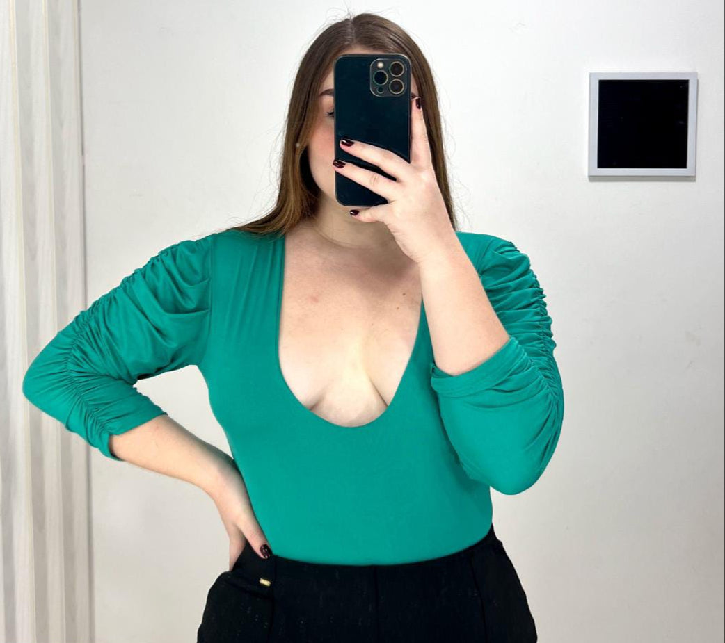 Body Manga 3/4 Bombacha Tallas Plus