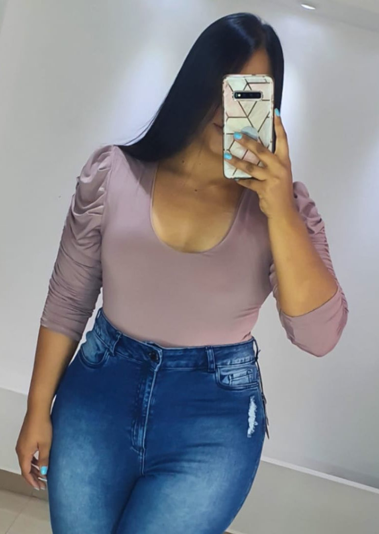 Body Manga 3/4 Bombacha Tallas Plus