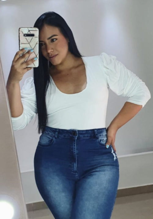 Body Manga 3/4 Bombacha Tallas Plus