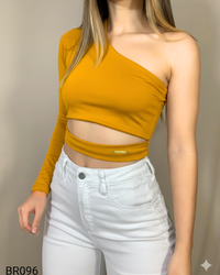 Blusa 1 manga asimetrica