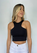 Blusa Corta Manga Sisa Profunda