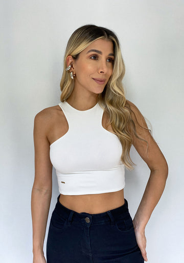 Blusa Corta Manga Sisa Profunda