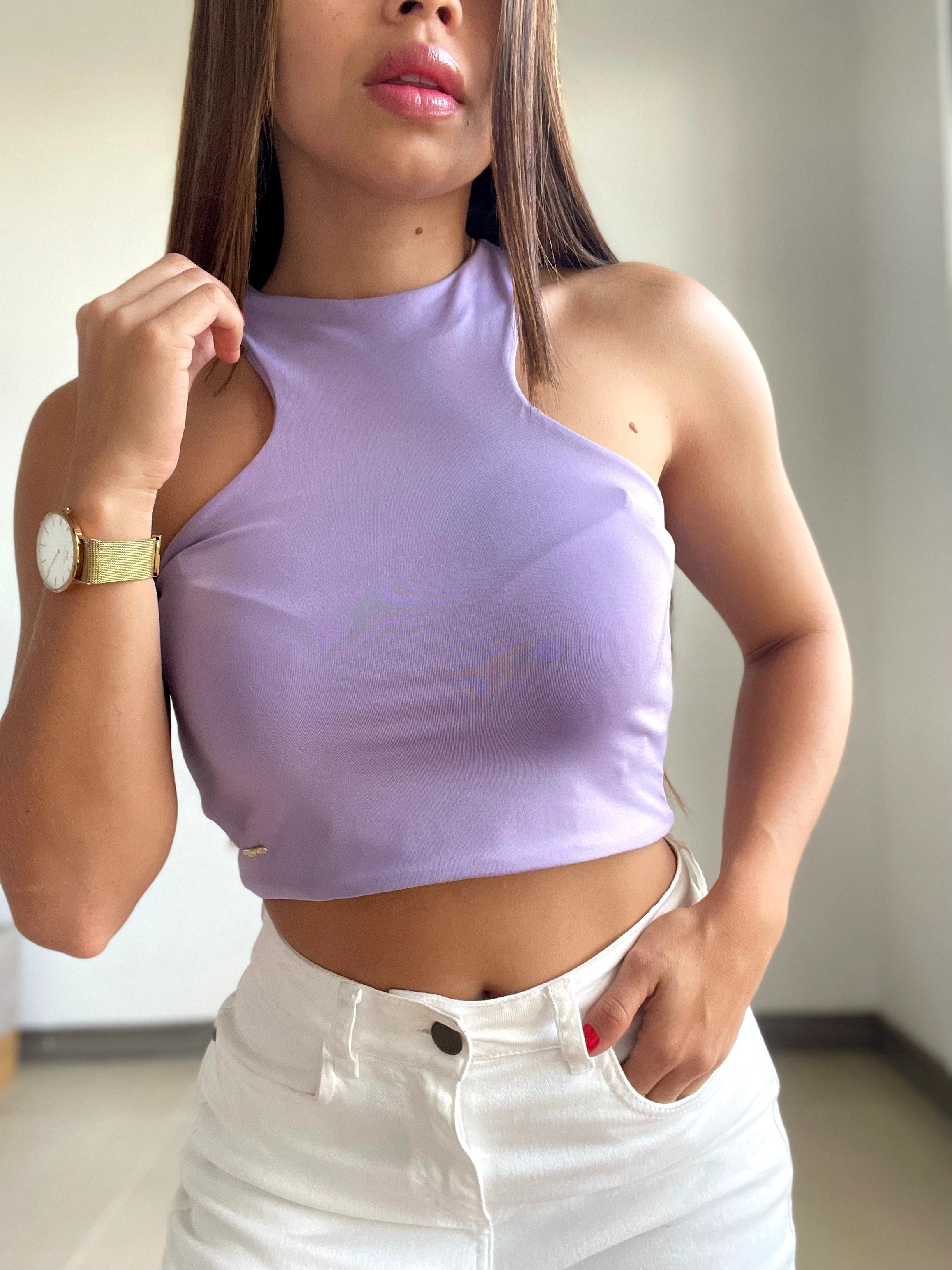 Blusa Corta Manga Sisa Profunda