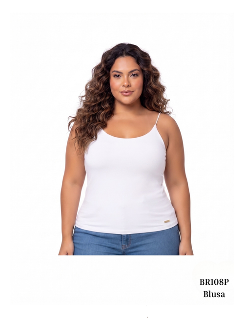 Blusa Tiras Cordon Resorte Plus