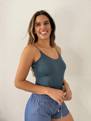 Blusa Tiras Cordon Resorte