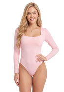 Body Manga Larga Cuello Cuadrado