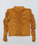 Blusa Cuello Alto Zurcida Centro