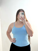 Blusa Licrada Tiras Unicolor