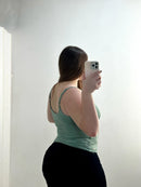 Blusa Licrada Tiras Unicolor