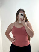 Blusa Licrada Tiras Unicolor