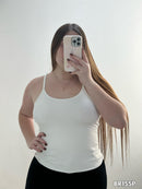 Blusa Licrada Tiras Unicolor