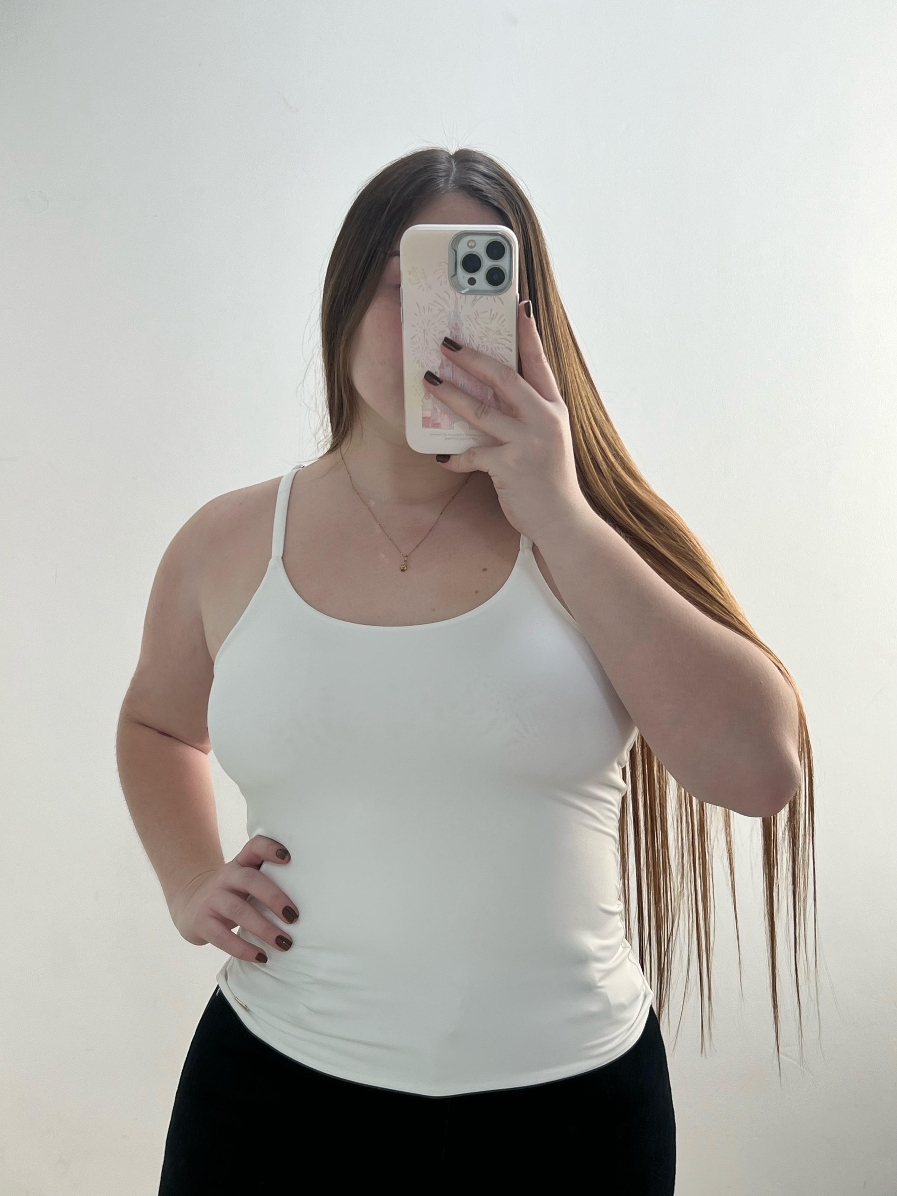 Blusa Licrada Tiras Unicolor