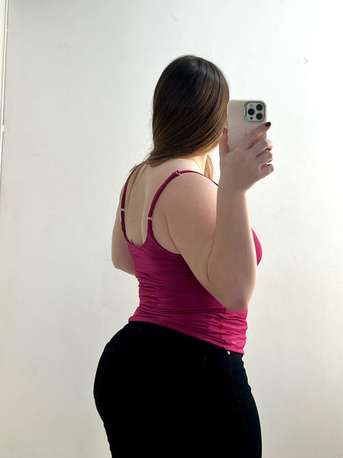 Blusa Licrada Tiras Unicolor