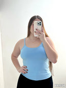 Blusa Licrada Tiras Unicolor