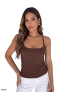 Blusa Licrada Tiras Unicolor
