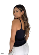 Blusa Licrada Tiras Unicolor
