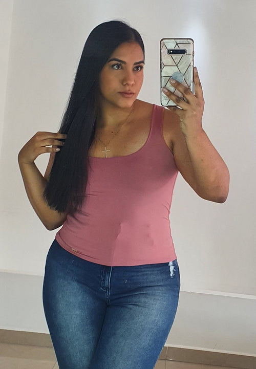 Blusa Manga Sisa Talla Plus Cuello Redon