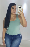 Blusa Manga Sisa Talla Plus Cuello Redon