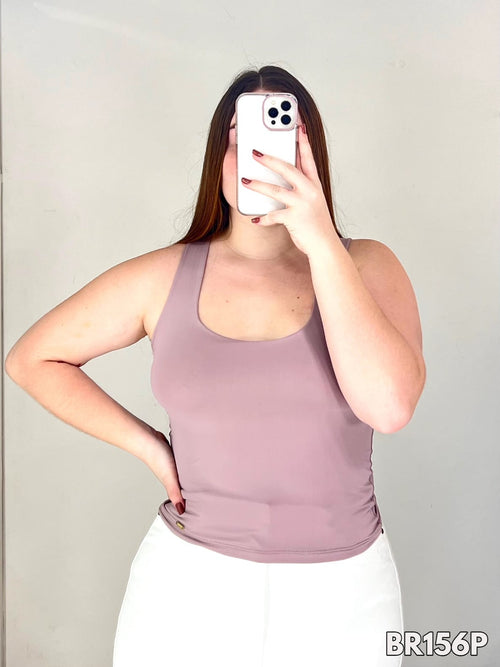 Blusa Manga Sisa Talla Plus Cuello Redon