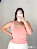 Blusa Manga Sisa Talla Plus Cuello Redon