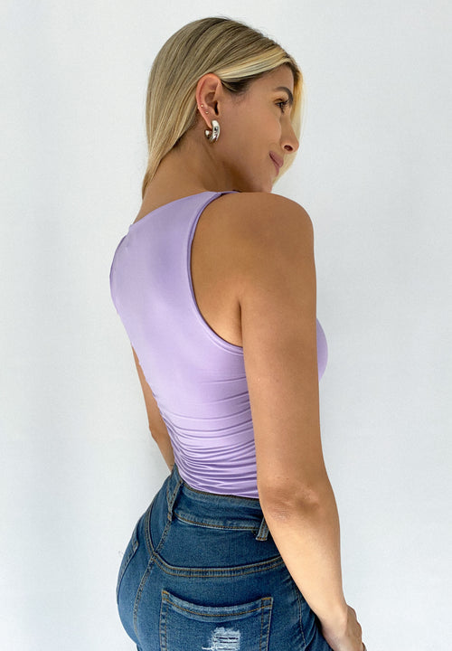 Blusa Manga Sisa Cuello Redondo Licrado