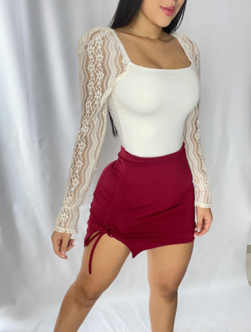 Falda Lateral Cordon Zurcido