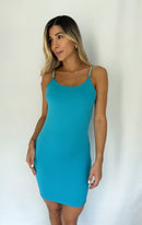 Vestido Tiras Strass Solo Fondo