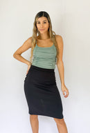 Blusa Tiras Runche Solo Fondo