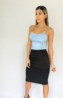 Blusa Tiras Runche Solo Fondo