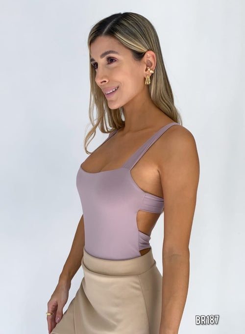 Body Tiras Escote Espalda