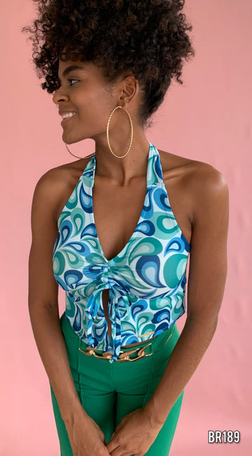 Blusa Corta De Amarra