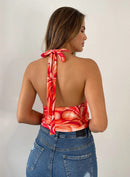 Blusa Corta De Amarra