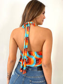 Blusa Corta De Amarra