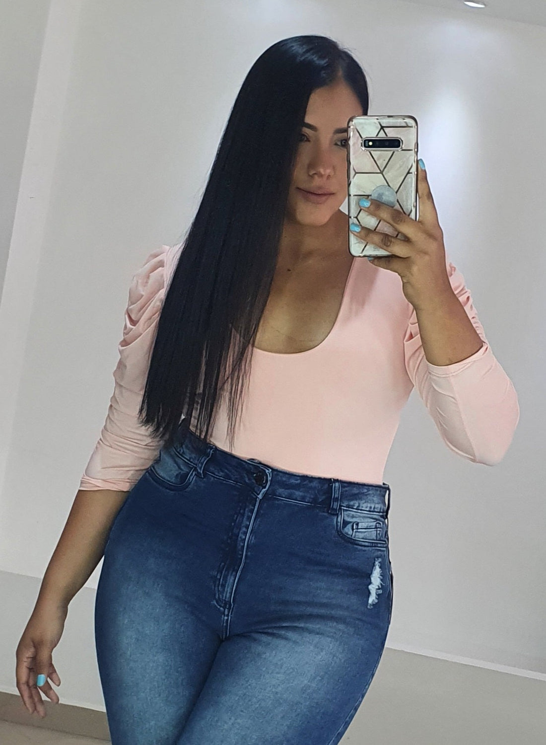 Body Manga 3/4 Bombacha Tallas Plus