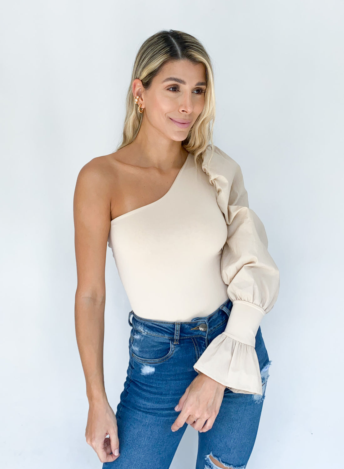 Blusa Asimetrica Popelina