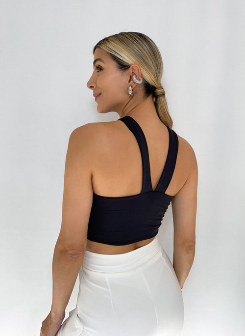 Crop Top Tiras Cuello V