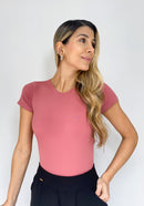 Body Manga Corta Escote Atras